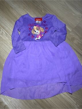 Nickelodeon Purple Skye Glitter Graphic Pullover